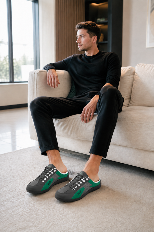 Zapatilla Mule de Hombre — Sin Cordones · Ligera y Transpirable